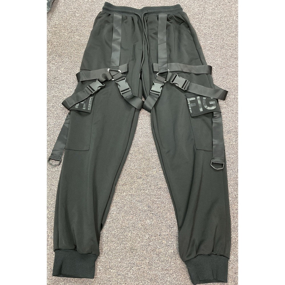 EUC! Men's XYXIONGMAO Black Tactical Cargo Sports‎ Pants Joggers - Size S